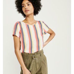 Abercrombie & Fitch striped top with buttons